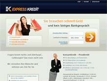 Tablet Screenshot of expresskredit.at